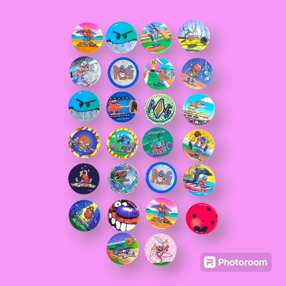Vintage 1994 & 1995 POGS Set of 26 - Picture 1 of 4